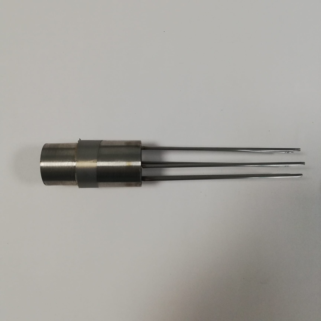 Onderste vormbuisstuk met 5 metalen pennen voor 120 mm vormbuis