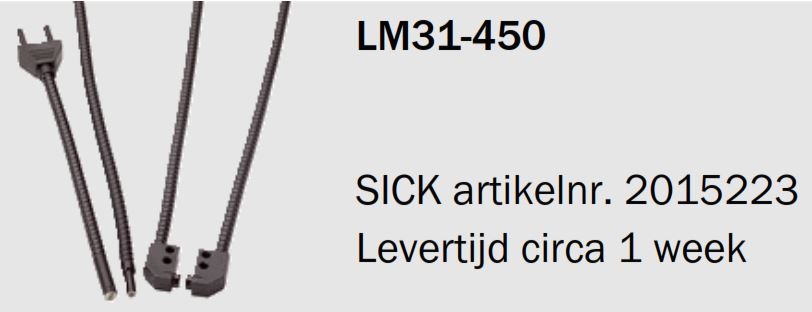 Fiber Optic Cable Sick 2015223 LM31-450