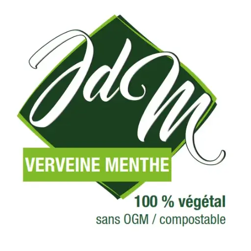 [TN01646] T-Rolls non OGM PLA Sustico-SHA Mesh 140mmx58mmx170mmx8.500st étiquette 'Verveine Menthe'